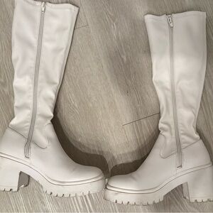 Steve Madden Women's White Knee-High Boots